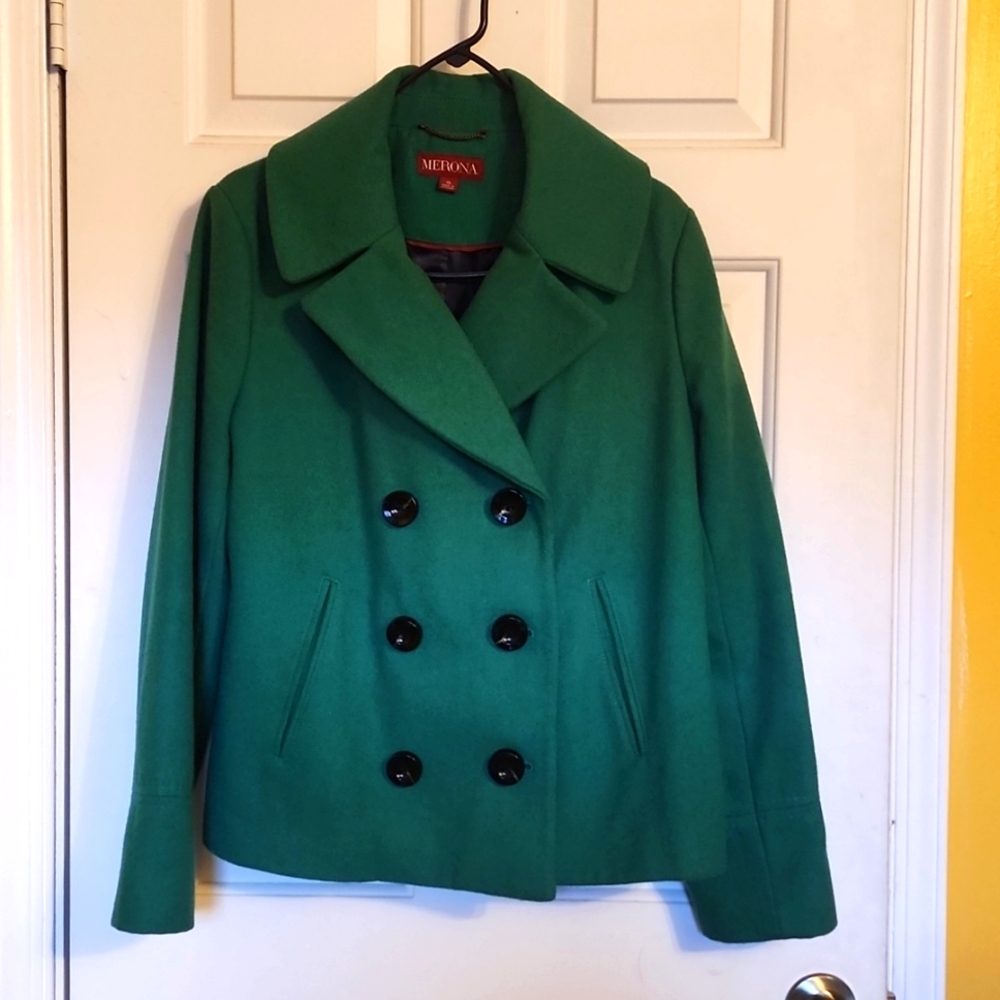Merona Green Wool Coat